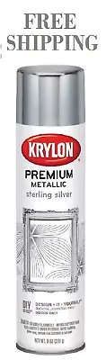 Krylon Premium Metallic Spray Paint Resembles Actual Plating Sterling Silver • $13.72