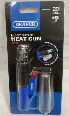 £16.99 • Buy Draper Refillable Micro Butane Heat Gun Flameless Gas Torch 78775 BNIB