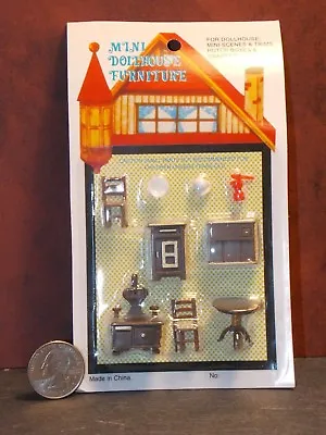 Dollhouse Miniature Kitchen Set 1:48 Quarter Inch Scale 1/4 D54 Dollys Gallery • $6.99
