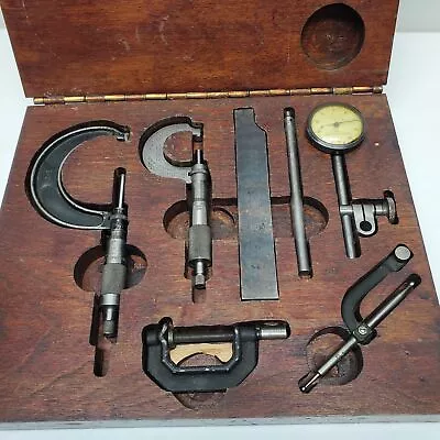 Vintage Micrometer Measuring Tools Set In Case • $36