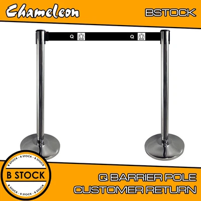 £19.23 • Buy Crowd Control Stanchions Que Barrier Cafe Pub Bar Shop Club B-Stock