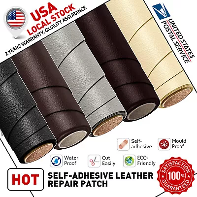 Self Adhesive Leather Repair Patch Couch Sofa Car Seat Chair Renovation Sticker • $7.99