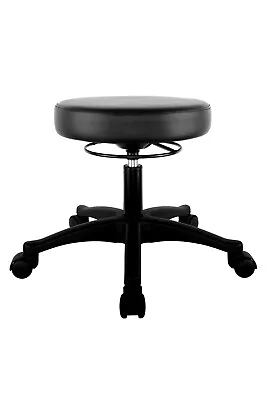 Table Height Adjustable Round Stool Heavy Duty Spa Medical Lab Black (Nylon) • £76.13