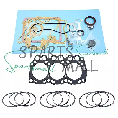 L3E Full Gasket Kit + Piston Rings For Mitsubishi L3E Engine MM20 MM20CR MM20SR • $149