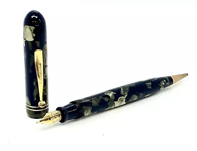 Mobie Todd Swallow Combo Pen-Green Marble Flexible #4 Nib • $249.99