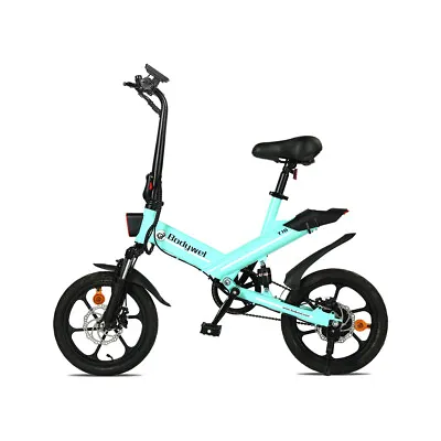 Folding Electric Bike 16  Mini Ebike 36V/10.4Ah Full Suspension Mountain Bicycle • £499