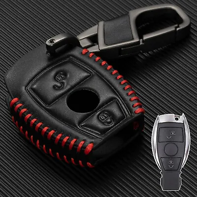 For Mercedes Benz Remote Fob Smart Car Leather Key Case Cover Protector 2 Button • $10.34