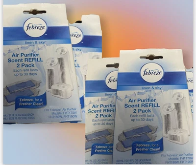 £51.90 • Buy 4 Pack (2ea) Honeywell  Refill Febreze Refills   Linen & Sky Air Purifier Scent