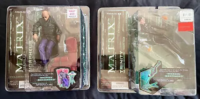 The Matrix Reloaded Action Figures: Morpheus Chair & Trinity Falls BRAND NEW • $175