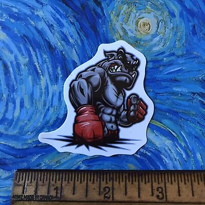 Mma English Bulldog Dog Sticker 4a7 Ground And Pound Cage Fighter Boxing • $2.93