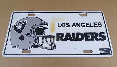 Vintage Los Angeles LA Raiders License Plate Booster Tag Licensed NFL Embossed • $8.94