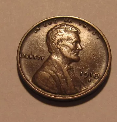 1910 S Lincoln Cent Penny - Extra Fine Condition - 50SA-2 • $23