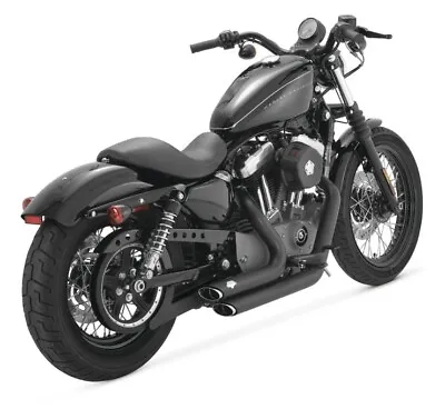 Vance & Hines Harley Sportster Black Shortshots Staggered Exhaust 47219 • $599.99