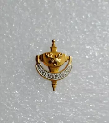 Pin Moose Door Opener Pin Loyal Order Of The Moose Lodge Hat Pin Lapel Pin Ic • $9