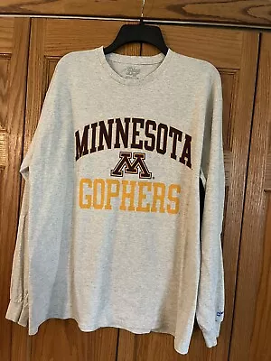 Blue 84 Minnesota Gophers Long Sleeve Tee Shirt  Oatmeal Color Size XL • $11