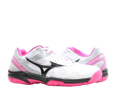 Mizuno Cyclone Speed JR. White/Black/Pink Big Kids Volleyball Shoes V1GD181063 • $40