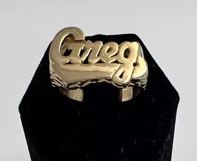 Vintage GREG Brass Metal Ring • $9.50