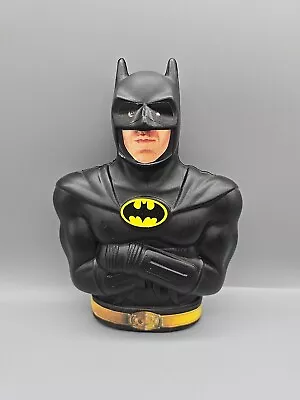 Vintage 1989 Batman Plastic Piggy Bank Crossed Arms Michael Keaton DC Comics • $4.70