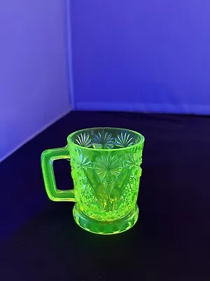 Vintage Vaseline Glass Childs Mug  • $33.50