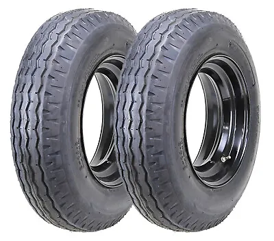 2 ZEEMAX Highway Trailer Tire Wheel Assembly 8-14.5 8x14.5 14-Ply W/6x14.5 Rim • $257.98