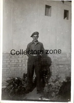 1947  Royal Army Medical Corps Soldier Tanned El Ballah Egypt Photo 3.25 X 2.25 • £10
