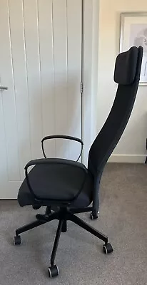 IKEA MARKUS Office/Gaming Chair  - Dark Grey Fabric -Lumbar Support • £95