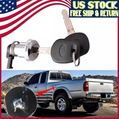 Fuel Door Gas Lock Cylinder W/ Key Fit For Toyota 1995-04 Tacoma 2000-03 Tundra • $9.99