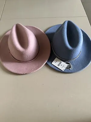 Cotton On Akubra Style Hats X 2 Pink & Blue- Approx 53cm Circumference • $40