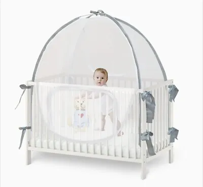 Baby & Beyond Baby Crib Tent Safety Net Protects Baby From Climbing Out • $34.99