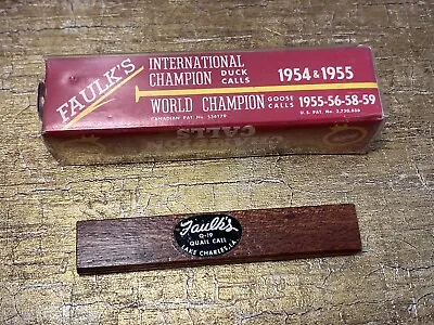 Faulk's Western Quail Call Q-19 Brown Vintage Original Package • $18