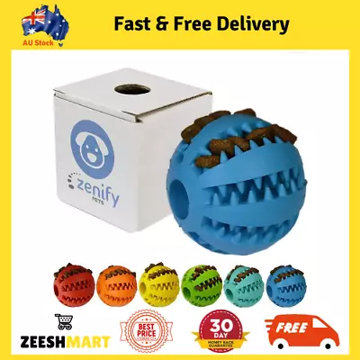 Zenify Puppy Toys Dog Toy Food Treat Interactive Puzzle Ball For Tooth Teething • $14.99