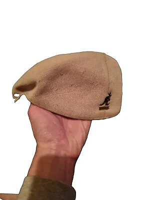 Kangol Tropic 504  Flat Cap. Beige Size Medium • £13