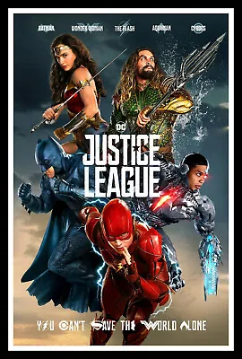 $18.95 • Buy Justice League - Save The World Movie Poster Print & Unframed Canvas Prints