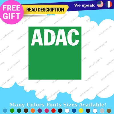 Fits ADAC Decals Stickers Vinyl German Automobile Club Deutch Car Tuning VW BMW • $5.85