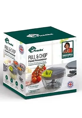 Piranha Pull & Chop Food Processor Manual Food Chopper & Hand Chopper/Mixer • £14