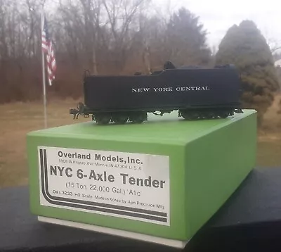 HO SCALE BRASS NEW YORK CENTRAL 6 Wheel Tender Overland Models  • $165