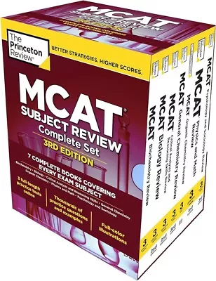THE PRINCETON REVIEW: MCAT SUBJECT REVIEW Complete Set 3rd Edition • $50