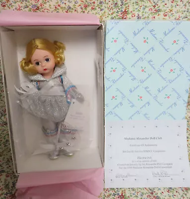 NRFB 8  1999 MME. ALEXANDER ELECTRA  MADC CONVENTION DOLL #80400 W/CERTIFICATE • $60