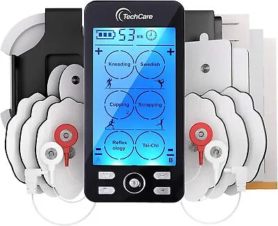 Tens Unit Machine EMS Muscle Stimulator Device Rechargeable Dual Channel  • $37.95