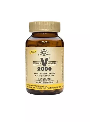 Solgar Formula VM-2000 Multinutrient  90 Tablets Brand New Long Expiry Date • £22.95