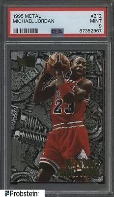 1995 Fleer Metal Michael Jordan HOF Chicago Bulls #212 PSA 9 #87352967 • $9.50