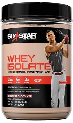 Whey Protein Isolate Six Star 100% Whey Isolate Decadent Chocolate • $18.69