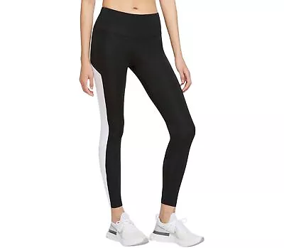 🎄🎁🔥Nike Women's Leggings AIR DRI-FIT 7/8 Tight Black/White Small Black/White • $34.99