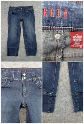 ELLE Capri Jeans Womens 6 Blue Denim Pants Stretch 30x23 • $12.77