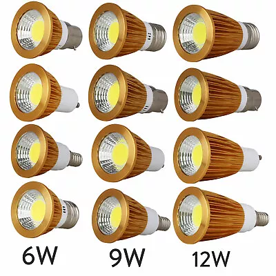 LED Spotlight E27 E14 GU10 MR16 Dimmable B22 6W 9W 12W Bulb COB/Epistar Lamp ST • $4.80