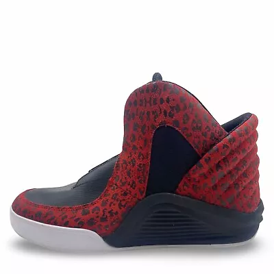 Supra Men's Red Chimera High Top Comfort Shoes Size 12 Cheetah Print Sneakers • $68.99