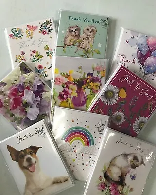 £3.99 • Buy Noel Tatt ; Thank You, Just To Say Or Blank Cards - 2 Packs Of 4 , Only £3.99