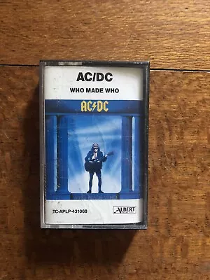 AC/DC Who Made Who AUS Cassette Tape Cover Only! No Tape Albert Productions 1986 • $14