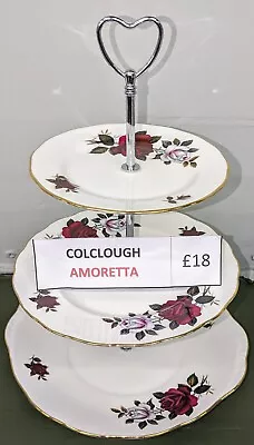 Colclough Amoretta 3 Tier Cake Stand Lovely Condition • £18