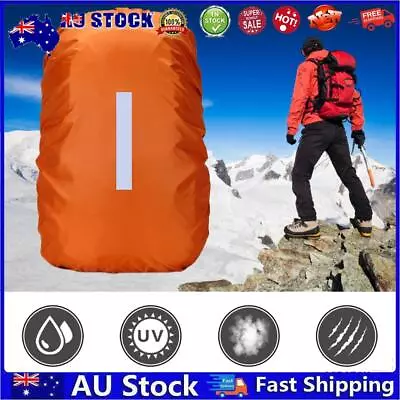 AU Waterproof Backpack Rain Cover Dustproof Rucksack Rain Cover (Orange M) • $8.99